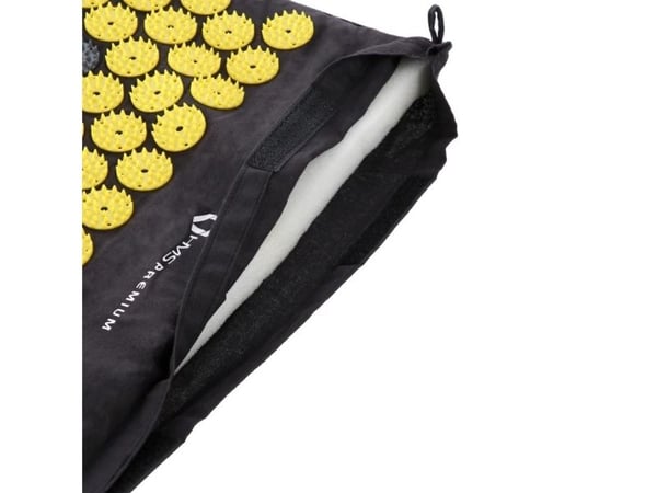 HMS AKM04 Premium sort akupressurmatte med pute