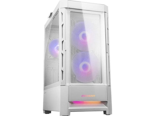 COUGAR CGR-5ZD1W-AIR-RGB, Midi Tower, PC, Vit, ATX, CEB, EATX, micro ATX, Mini-ITX, Nylon, Multi