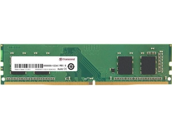 Transcend Branded - DDR4 - moduuli - 8 GB - DIMM 288-PIN - 3200 MHz / PC4-25600 - CL22 - 1,2 V - ikke bufferet - ikke-ECC