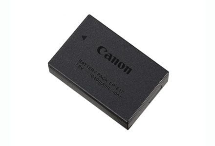 Canon LP-E17 - Batteri - Li-Ion - 1040 mAh - for EOS 200, 250, 850, Kiss X10, Kiss X9i, M6, R50, R8, Rebel SL3, Rebel T8i, RP; PowerShot V1