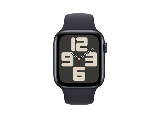 Apple Watch SE (GPS + Cellular) - 2. generasjon - 44 mm - midnattsaluminium - smartklokke med sportsbånd - fluorelastomer - midnatt - båndbredde: M...