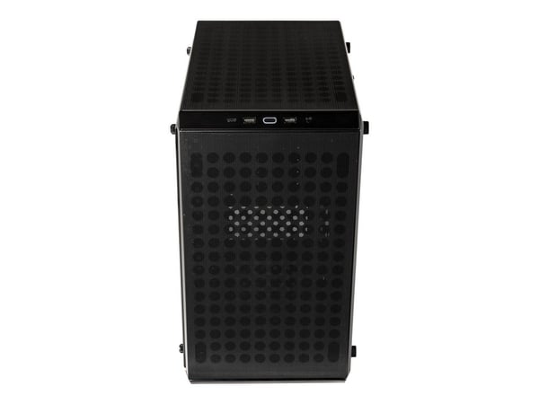 Cooler Master Q300L V2 - MT - micro ATX - sidepanel med vindu (herdet glass) - ingen strømforsyning (ATX) - svart - USB/lyd
