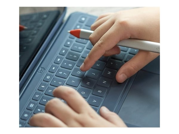 Logitech Rugged Combo 4 - Tastatur og folioveske - Apple Smart connector - klassisk blå - for Apple 10.9-inch iPad (10. generasjon)