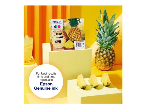 Epson 604XL - 4 ml - syaani - alkuperäinen - läpipainopakkaus, jossa RF/akustinen hälytys - värikasetti - Expression Home XP-2200, 2205, 3200, 3205...
