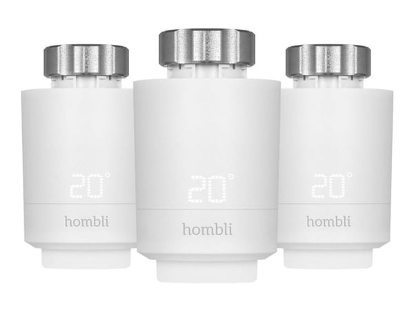 Hombli HBPP-0112 - Expansion Pack - elementtermostat - smart, 2+1 - trådlös - Bluetooth LE - vit (paket om 3)