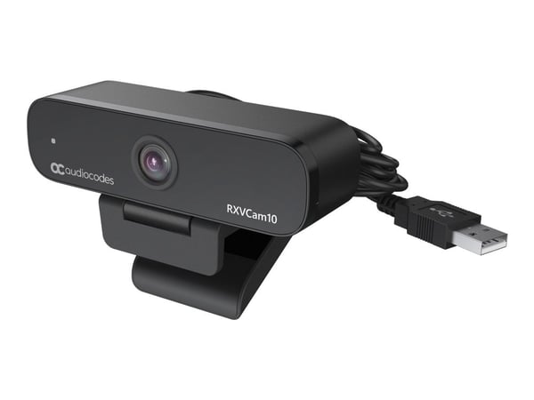 AudioCodes RXVCam10 - Nettkamera - farge - 2 MP - 1920 x 1080 - 1080p - fastfokal - USB 2.0 - MJPEG, H.264, H.265, YUV2 - DC 5 V
