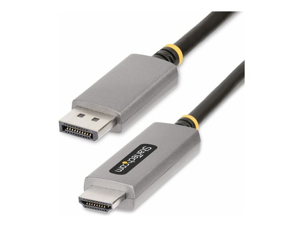 Startech 6ft (2m) DisplayPort to HDMI Adapter Cable, 8K 60Hz, 4K 144Hz, HDR10, DP 1.4 to HDMI 2.1 Active Video Converter, DisplayPort Desktop to HD...