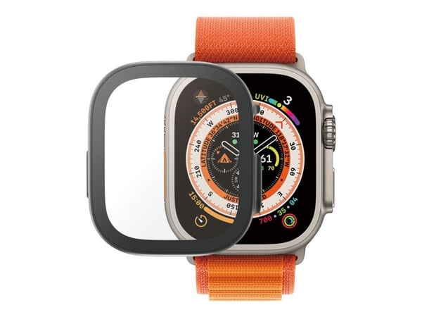 PanzerGlass™ | Full Body - Skjermbeskytter for smartklokke - Svart-utgave | Apple Watch 9 Ultra (49 mm)