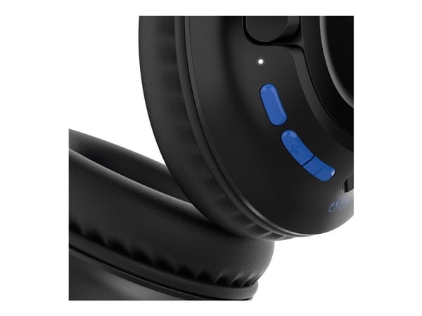 Belkin SoundForm Inspire - Kids Edition - hodesett - full størrelse - Bluetooth - trådløs, kablet - 3,5 mm jakk - svart