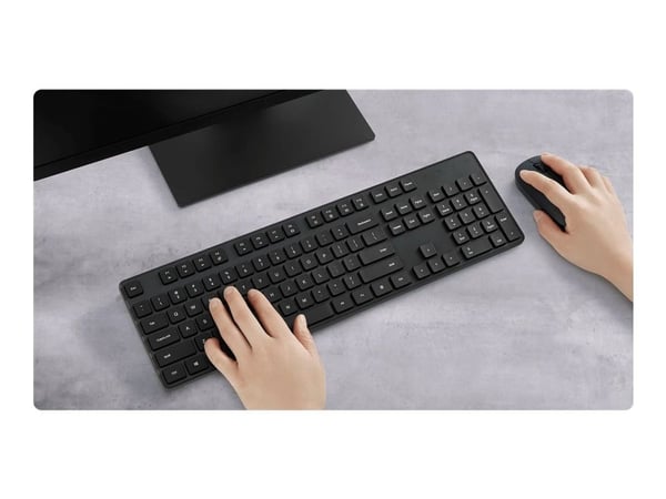 Xiaomi WXJS01YM - Tastatur- og mussett - trådløs - 2.4 GHz - QWERTY - USA