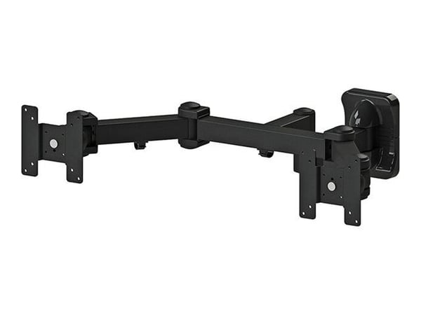 Neomounts FPMA-W960D - Brakett - full bevegelse - for 2 LCD-skjermer - svart - skjermstørrelse: 10"-27" - veggmonterbar