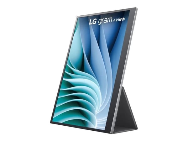 LG gram +view 16MR70 - LED-skjerm - 16" - portabel - 2560 x 1600 WQXGA - IPS - 350 cd/m² - 1200:1 - 2xUSB-C - sølv