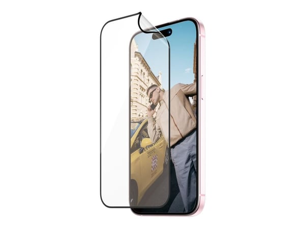 PanzerGlass™ | Ultra-Wide Fit - Skjermbeskyttelse for mobiltelefon - Matrix Protection | Apple iPhone 15