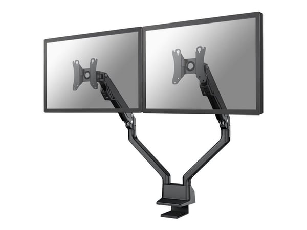 Neomounts FPMA-D750DBLACK2 - Monteringssett (skrivebordsmontering) - full bevegelse - for 2 LCD-skjermer - svart - skjermstørrelse: 10"-32" - klemm...