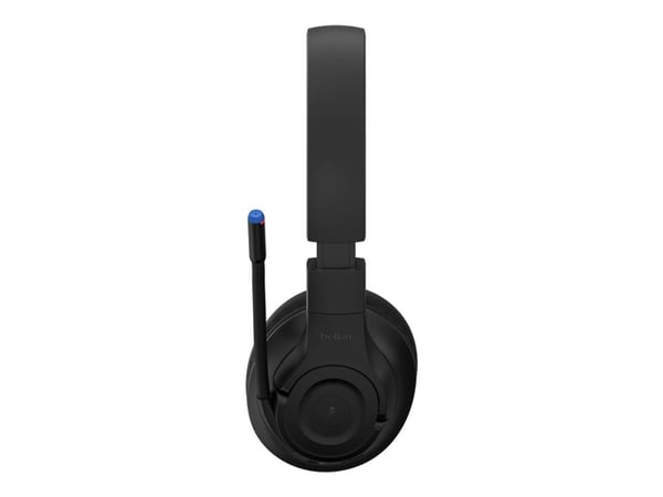Belkin SoundForm Inspire - Kids Edition - headset - fullstorlek - Bluetooth - trådlös, kabelansluten - 3,5 mm kontakt - svart