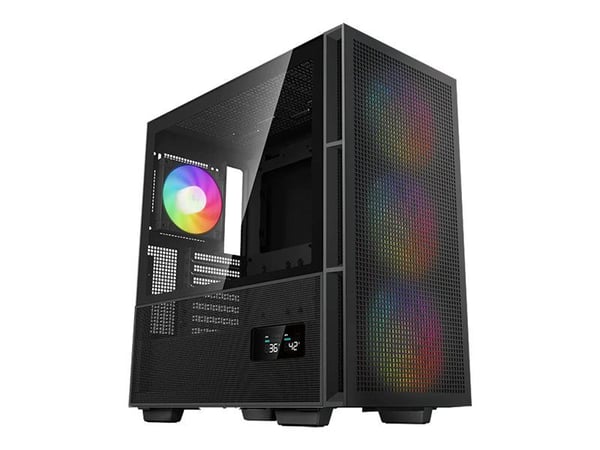 DeepCool CH560 Digital - Mid tower - utvidet ATX (E-ATX) - sidepanel med vindu (herdet glass) - ingen strømforsyning (ATX / PS/2) - svart - USB/lyd