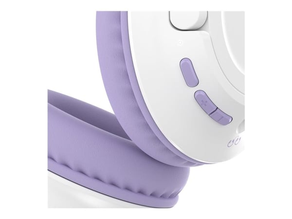 Belkin SoundForm Inspire - Hodesett - full størrelse - Bluetooth - trådløs, kablet - 3,5 mm jakk - lavandel