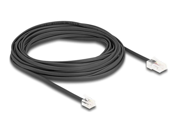 Delock - Telefonkabel - RJ-45 (hann) til RJ-11 (hann) - 10 m - svart