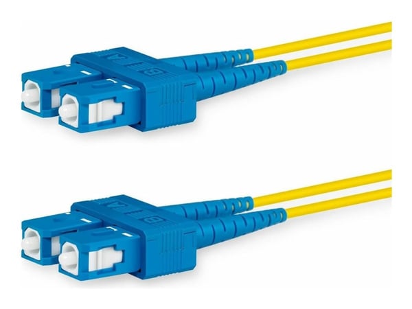 Lanview - Nettverkskabel - SC/UPC-enkeltmodus (hann) til SC/UPC-enkeltmodus (hann) - 5 m - 2 mm - fiberoptisk - dupleks - 9 / 125 micron - OS2 - ha...