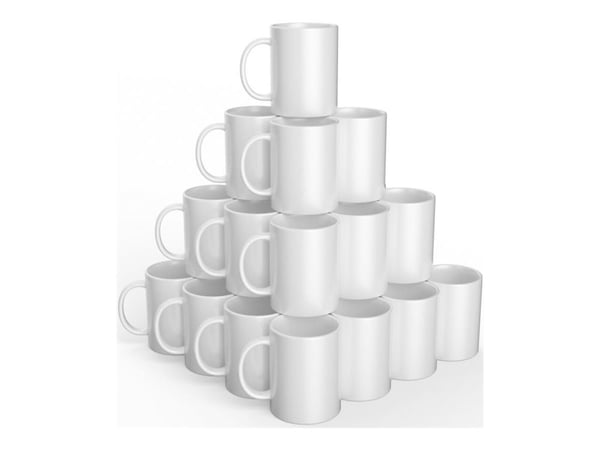 Cricut - Unfinished mug - 425 ml - hvit - keramisk (en pakke 2)