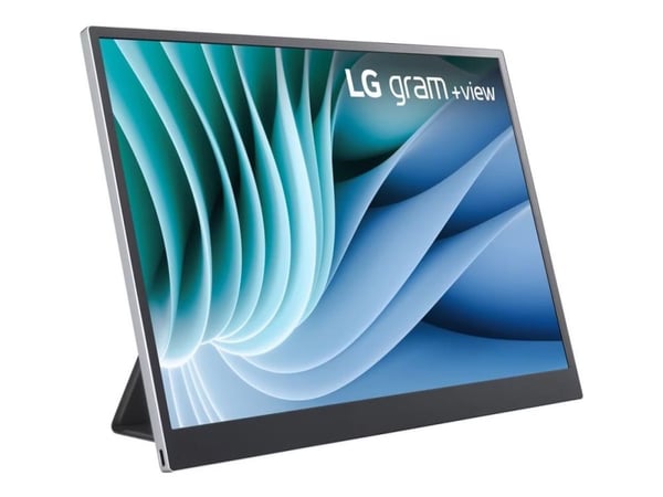 LG gram +view 16MR70 - LED-skjerm - 16" - portabel - 2560 x 1600 WQXGA - IPS - 350 cd/m² - 1200:1 - 2xUSB-C - sølv