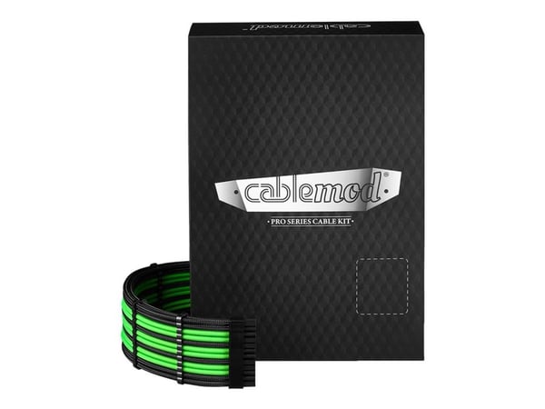 CableMod C-Series Pro ModMesh 12VHPWR kaapelisarja Corsair RM, RMi, RMx (Black Label) - musta/vaaleanvihreä - musta/vaaleanvihreä CableMod C-Series Pro ModMesh 12VHPWR kaapelisarja Corsair RM, RMi, RMx (Black Label) - musta/vaaleanvihreä - musta/vaaleanvihreä