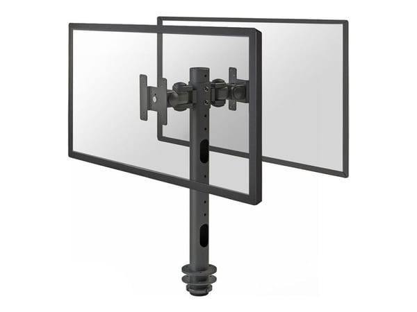 Neomounts FPMA-D050D - Monteringssett - full bevegelse - for 2 LCD-skjermer - svart - skjermstørrelse: 10"-30" - malje, skrivebordsmonterbar