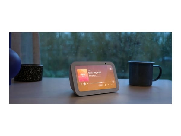 Amazon Echo Show 5 (3 gen.), Amazon Alexa, Rektandel, Blå, Android, Fire OS, iOS, 14 cm (5.5"), MediaTek