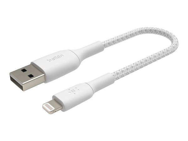 Belkin BoostCharge - Lightning-kabel - Lightning hann til USB hann - 15 cm - hvit