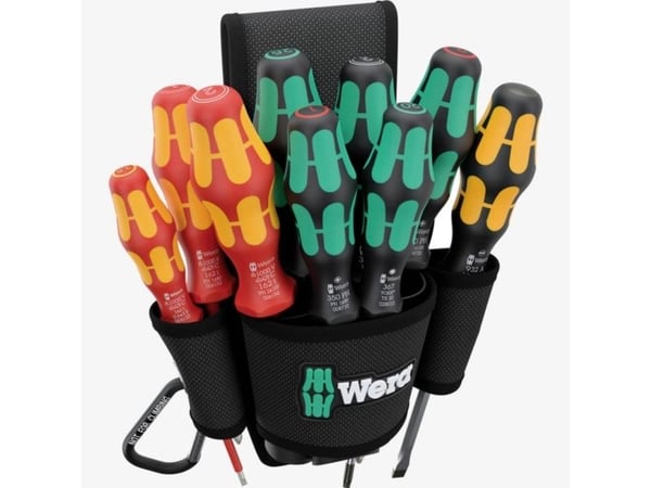 Wera 05136032001 Ruuvimeisselisarja VDE, Workshop 10 kpl Phillips Phillips, Phillips Pozidriv, TORX, Pozidriv, TORX