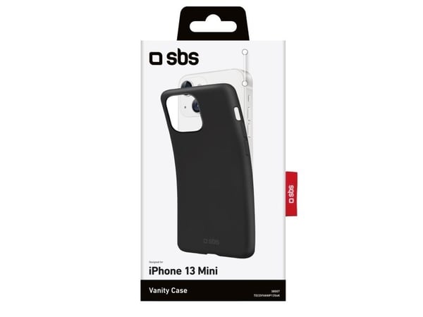 SBS TECOVVANIP1354K, Etui, Apple, iPhone 13 Mini, 13,7 cm (5.4"), Svart