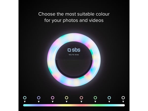 SBS TESELFIERINGRGBMINI, LED, 3 cm, 6 cm, Micro-USB, 10 g, 30 mm