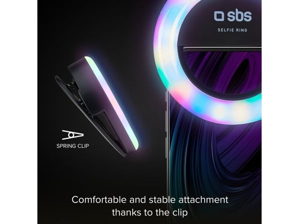SBS TESELFIERINGRGBMINI, LED, 3 cm, 6 cm, Micro-USB, 10 g, 30 mm