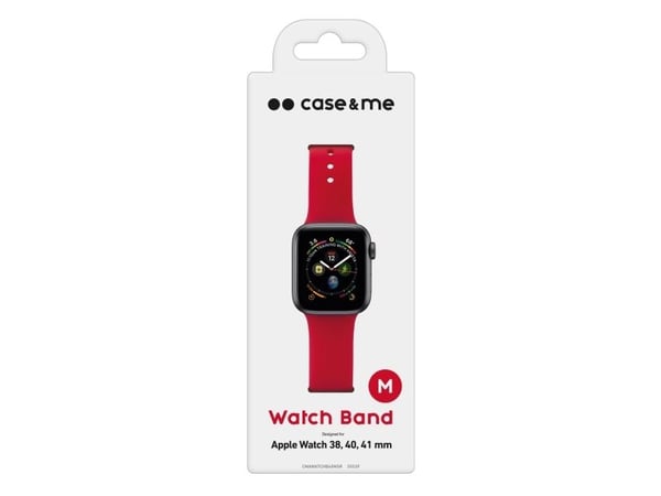 SBS silikone urrem til Apple Watch 38/40/41mm. Rød