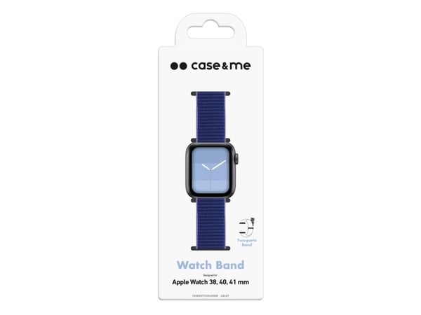 SBS nailon kellonhihna Apple Watch 38/40/41mm laivastonsininen