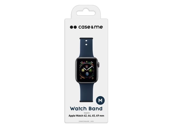 SBS silikoninen kellonhihna Apple Watch 42/44/45/49mm, sininen