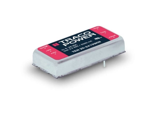 TracoPower TEN 20-2411WIN DC/DC-muunnin, piirilevy 24 V/DC 5 V/DC 4 A 20 W Lähtöjen määrä: 1 x