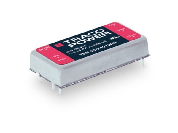 TracoPower TEN 30-2413WIN DC/DC-muunnin, piirilevy 24 V/DC 15 V/DC 2 A 30 W Lähtöjen määrä: 1 x