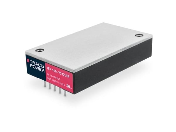 TracoPower DC/DC-muunnin, piirilevy 110 V/DC 24 V/DC 4200 mA 100 W Lähtöjen määrä: 1 x