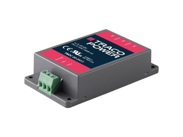 Traco Power TMDC 20-2412, 54 mm, 23,3 mm, 96 mm, 107 g, 20 W, 9-36 V