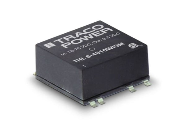 TracoPower THL 6-2411WISM DC/DC-muunnin, SMD 24 V/DC 5,1 V/DC 1200 mA 6 W Lähtöjen määrä: 1 x