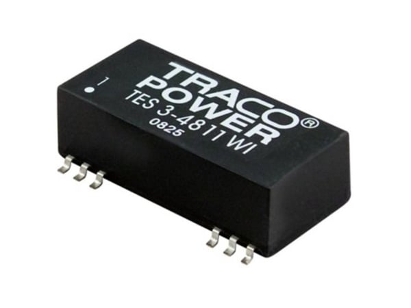TracoPower TES 3-4823WI DC/DC-muunnin, SMD 48 V/DC 15 V/DC, -15 V/DC 100 mA 3 W Lähtöjen määrä: 2 x