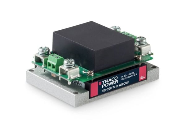 TracoPower TEP 200-2412WIRCMF DC/DC-muunninmoduuli 24 V/DC 12 V/DC 15000 mA 200 W Lähtöjen määrä: 1 x
