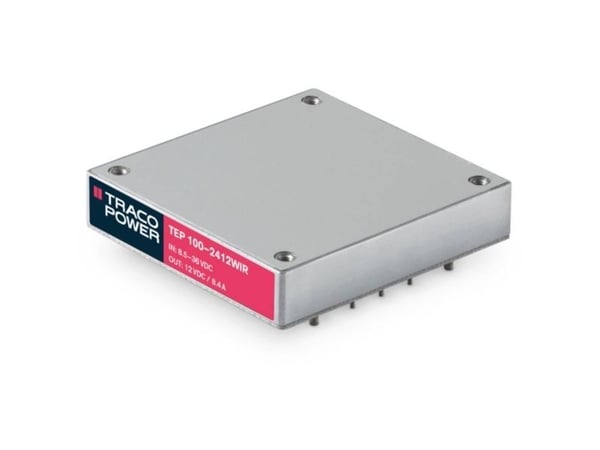 TracoPower TEP 100-2412WIR DC/DC-muunnin, piirilevy 24 V/DC 12 V/DC 8400 mA 100 W Lähtöjen määrä: 1 x