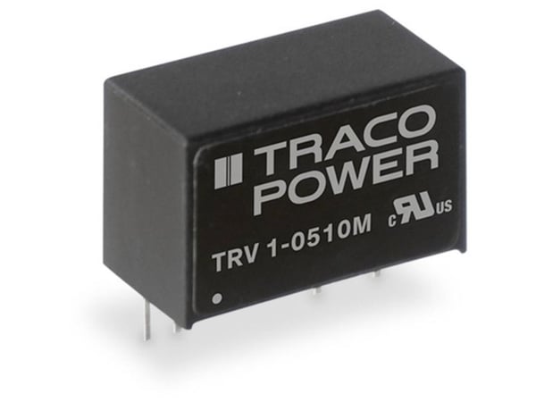 Traco Power TRV 1-0521M, 9,8 mm, 12,5 mm, 19,6 mm, 4,8 g, 1 W, 4.5 - 5.5 V