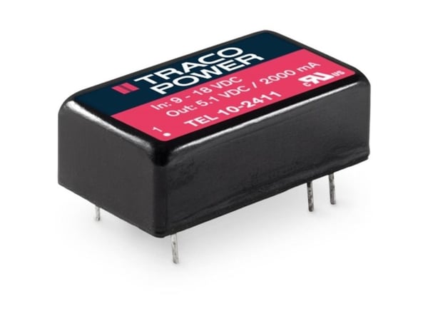Traco Power TEL 10-2410, 23,8 mm, 8 mm, 13,7 mm, 6,5 g, 8,9 W, 18-36 V