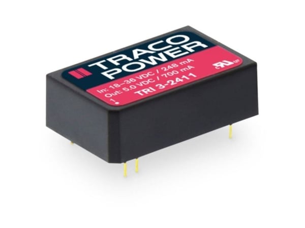 Traco Power TRI 3-0511, 20,3 mm, 12 mm, 31,8 mm, 15,5 g, 3,5 W, 4.5-9 V