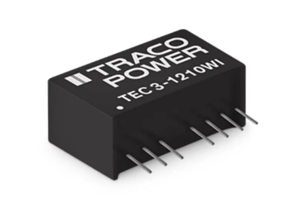TracoPower TEC 3-4821WI DC/DC-muunnin, piirilevy 48 V/DC 300 mA 3 W Lähtöjen määrä: 2 x