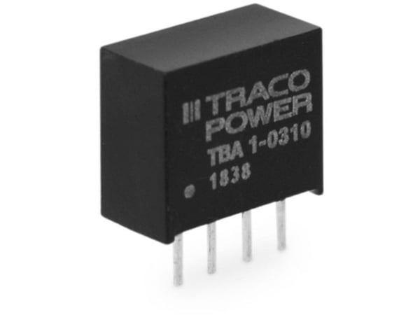 Traco Power TBA 1-0311, 6 mm, 10,1 mm, 11,6 mm, 1,6 g, 1 W, 2.97 - 3.63 V