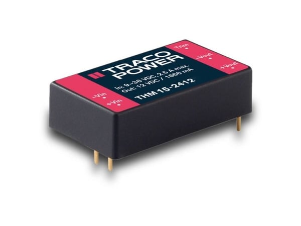 Traco Power THM 15-2423, 40,6 mm, 10,2 mm, 25,4 mm, 24 g, 15 W, 18-36 V